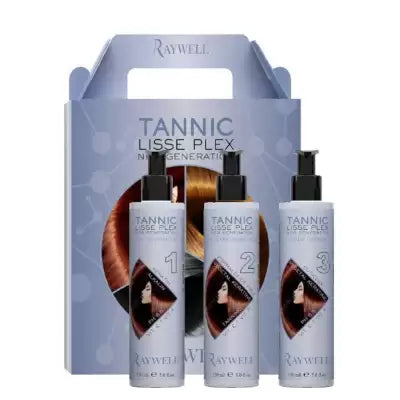 raywell kit shampoo conditioner crema lisciante 3x150ml