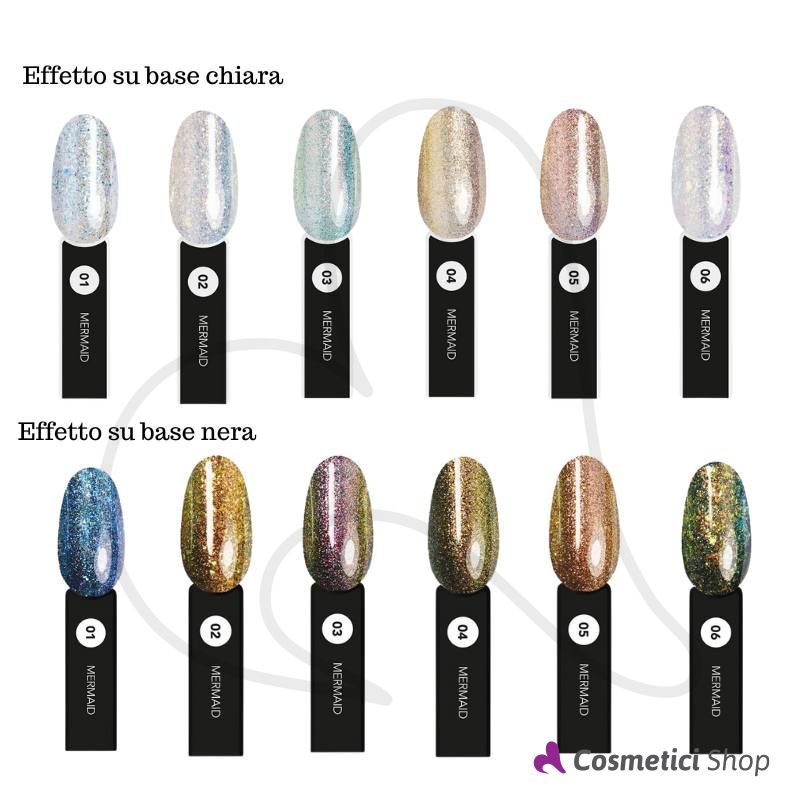 real nails  semi color gel 12ml collezione mermaid