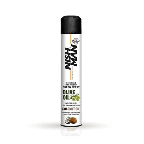 NISHMAN Sheen Spray Olive Oil Coconut Oil 400ml